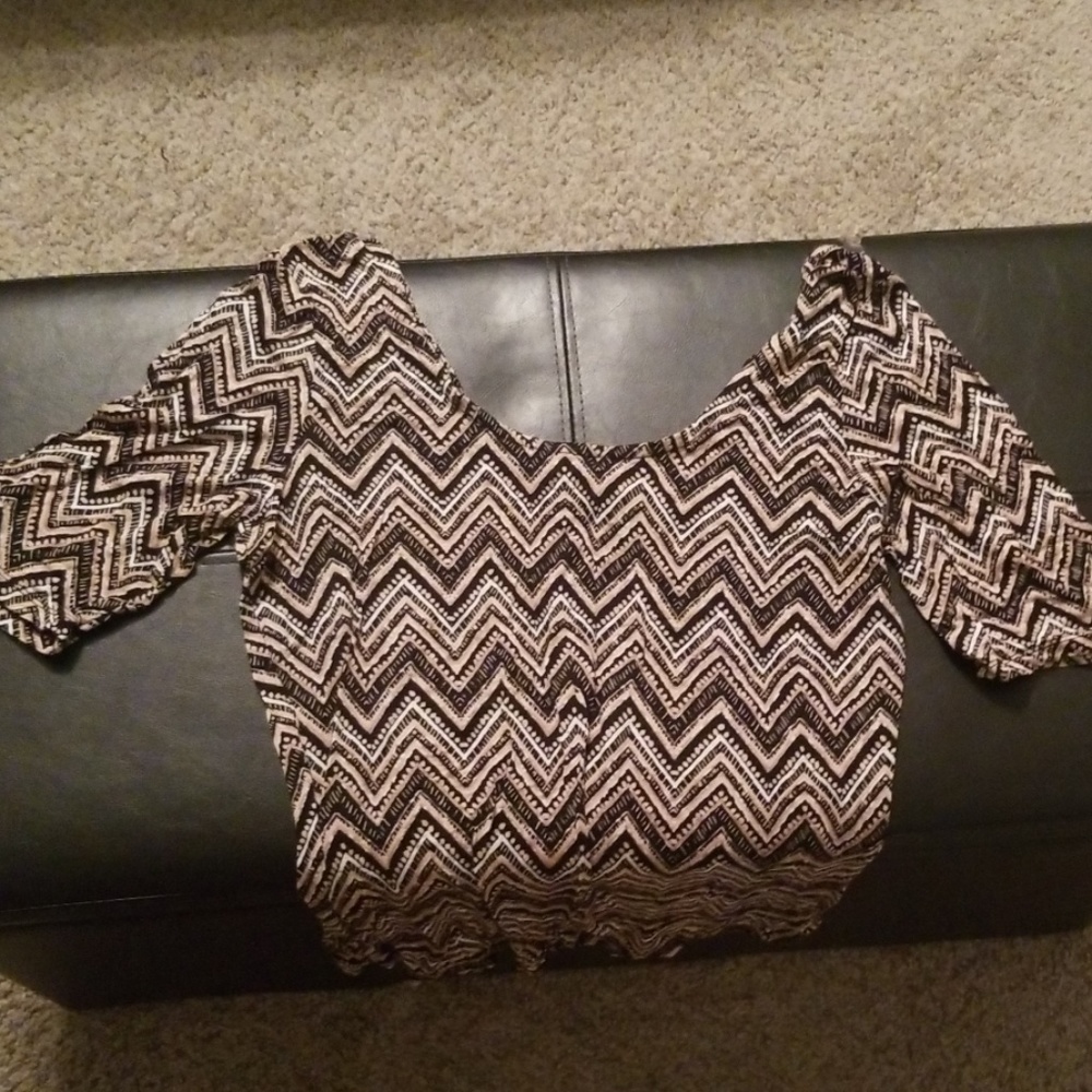 Ultra Flirt swoop neck shirt